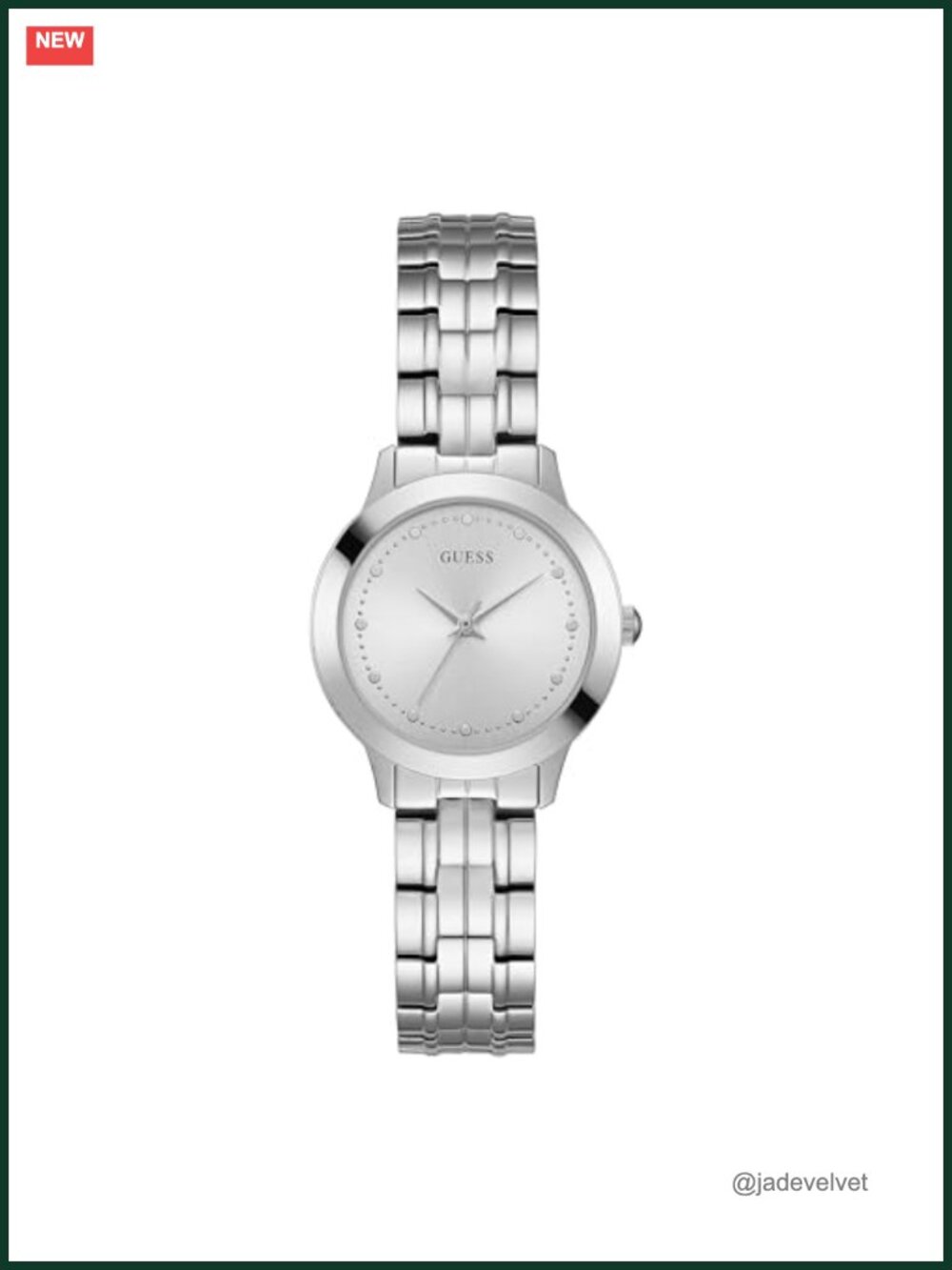 Ladies Analog Dress Watch Stainless Steel Bracelet 30M Water Resistant